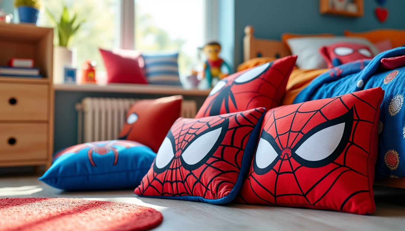 Coussin Spiderman : les meilleurs modèles pour chambre d’enfant